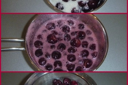 Сливочно-йогуртовый десерт с шоколадным бисквитом в вишнёвом куполе: шаг 2