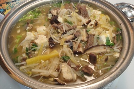 Вермишелевый суп с мясом,тофу и грибами ! ! !: шаг 6