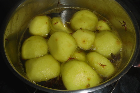 Десерт с кремом шантильи и яблоками "golden apples gisperid": шаг 6