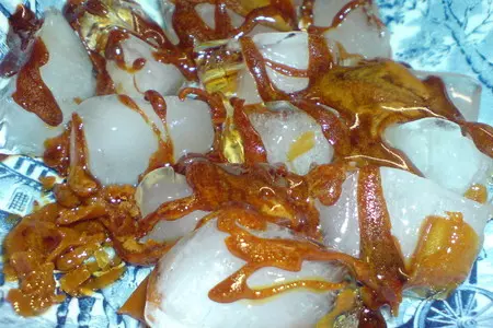 Кокосовый крем с яблоками и карамелью/ виртуальный подарок сладкоежке  диме(dimas 24)!: шаг 7