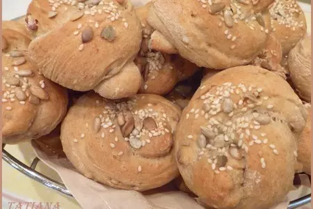 Булочки цельнозерновые с семечками: шаг 6