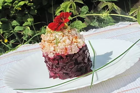 Закуска из свеклы с креветками: шаг 5