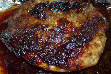Запечённое маринованное мясо с двумя соусами: шаг 6