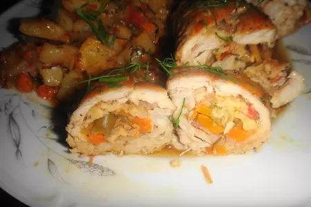 Свинные рулетики с обалденным соусом: шаг 10