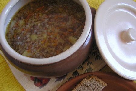 Крупеничек «степная куропатка» : фм «суп из топора»: шаг 4