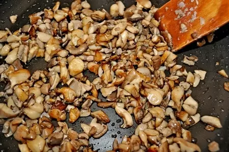 Запечённый перец,фаршированный вешенками и сыром.(дуэль): шаг 6