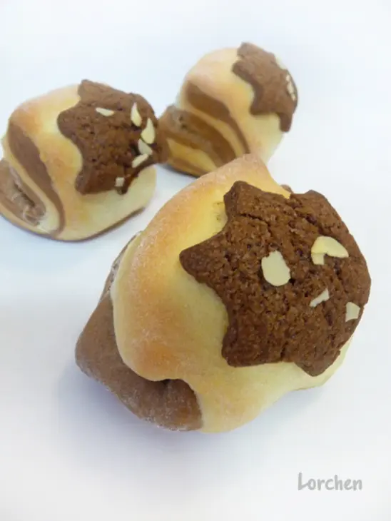 Cocoa marble cookie bread или "мраморные" булочки: шаг 7