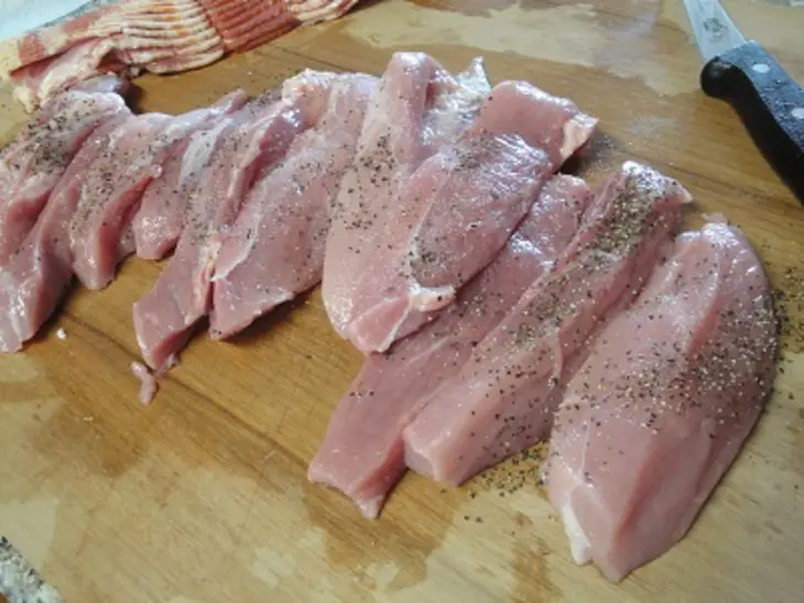 Мясо в беконе под цитрусовым маринадом: шаг 1