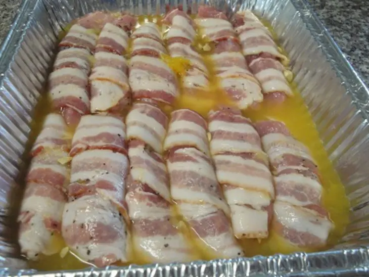 Мясо в беконе под цитрусовым маринадом: шаг 5