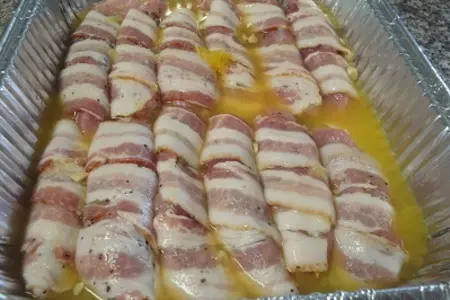 Мясо в беконе под цитрусовым маринадом: шаг 5