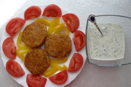 Креветочные котлетки с соусом: шаг 6
