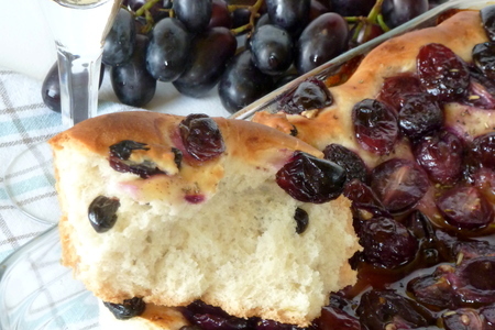 Итальянский постный пирог с виноградом: шаг 9