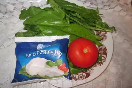 Пирог со щавелем и моцареллой: шаг 1