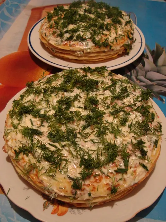 Кабачковый закусочный торт: шаг 1