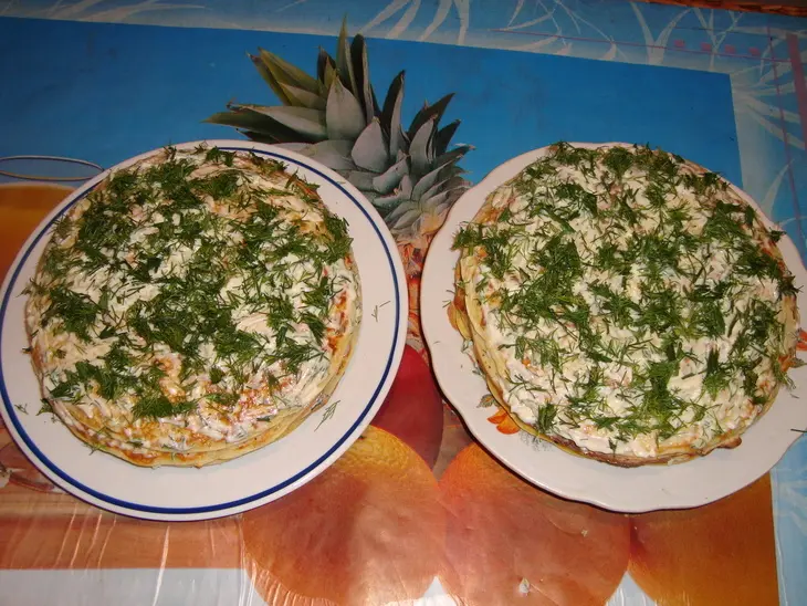 Кабачковый закусочный торт: шаг 4