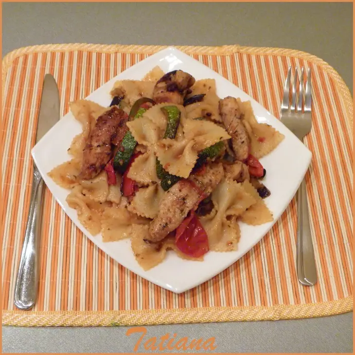 Farfalle (бантики) с овощами и индейкой ( фм ): шаг 9