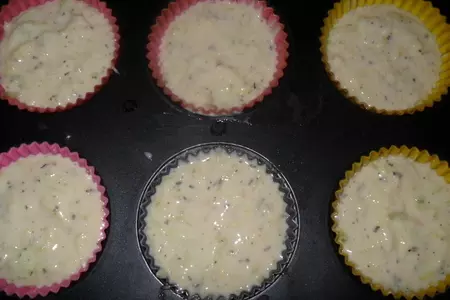 Кабачковые маффины с грибами.: шаг 4