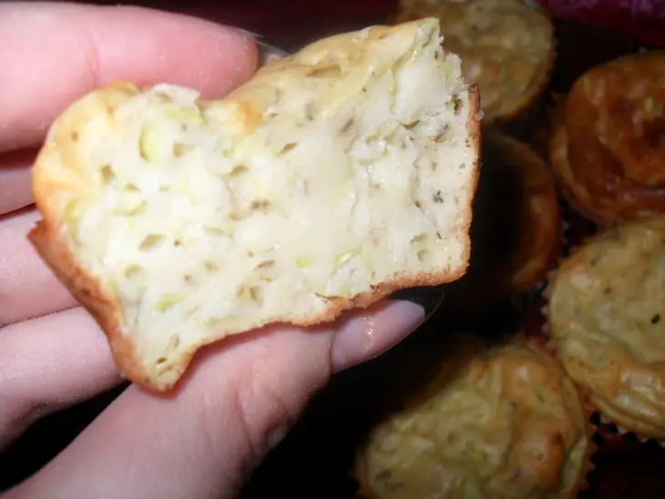 Кабачковые маффины с грибами.: шаг 6