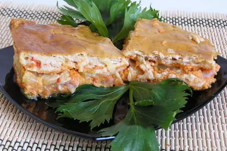 Пикантная творожная запеканка с кабачками. фм-эстафета.: шаг 7