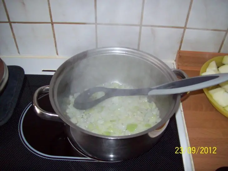 Суп-пюре из цукини и спаржи с сыром.фм эстафета.: шаг 3