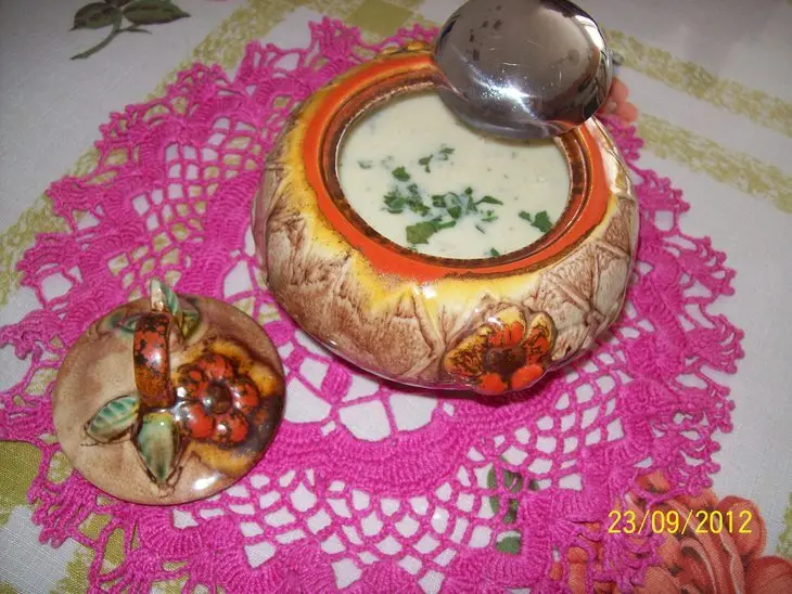 Суп-пюре из цукини и спаржи с сыром.фм эстафета.: шаг 6