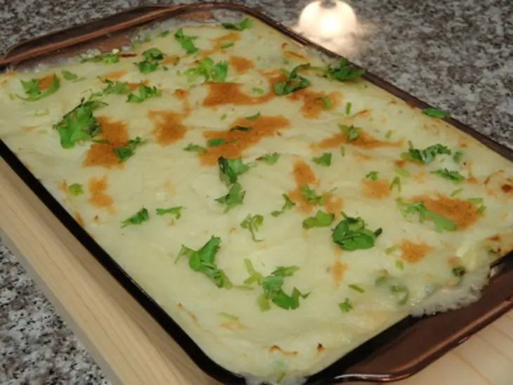 Рыбный пай с зелёным горошком: шаг 8