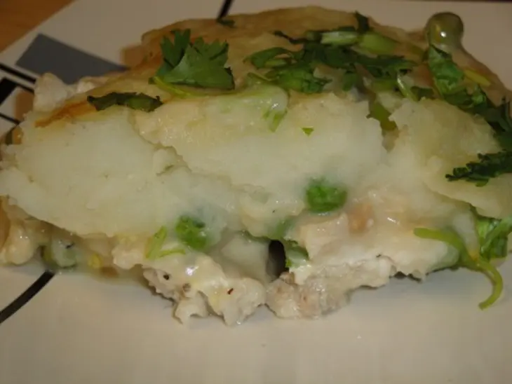 Рыбный пай с зелёным горошком: шаг 9