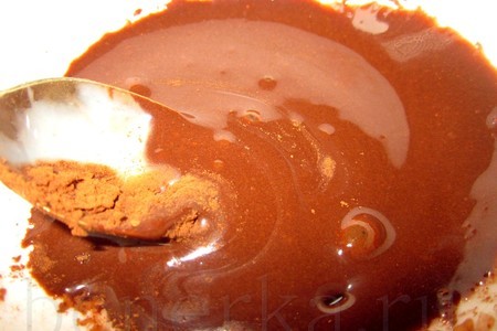 Кекс "оранжевое настроение в шоколаде": шаг 7