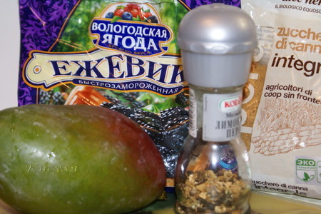 Ежевично-манговый соус фм "кулинарный алфавит": шаг 1
