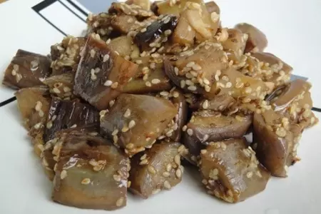 Жареные баклажаны с кунжутными семенами: шаг 9