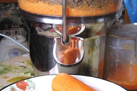 Морковный биск с кремом васаби (фм "кулинарный алфавит"): шаг 4
