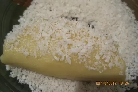 Сочник с творогом и кокосовыми напевами (кулинарный алфавит): шаг 3