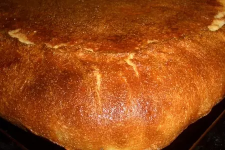 Дрожжевой пирог на манке с мясом,рисом и укропом: шаг 16