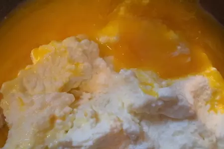 Чиз- десерт с черносмородиновым джемом и кокосом. кулинарный алфавит!: шаг 2