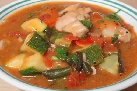 Соус с курицей и овощами: шаг 9