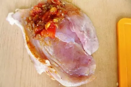 Куриные рулетики с овощами: шаг 5