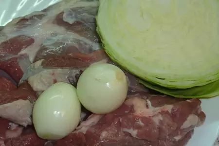 Эфам борёк чорбасы или туркменские пельмени с бульоном (кулинарный алфавит): шаг 1