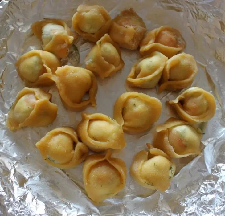 Равиоли с козьим сыром и копченым лососем (дуэль): шаг 7