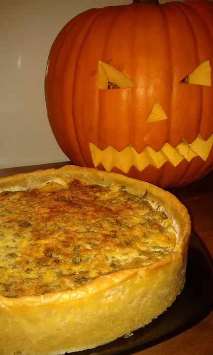 Хэллоуинский тыквенный пирог (pumpkin pie): шаг 6