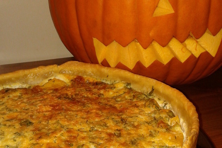 Хэллоуинский тыквенный пирог (pumpkin pie)  : шаг 6
