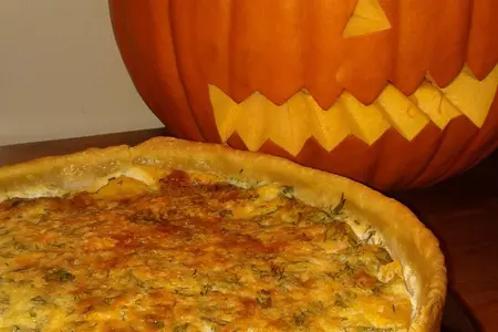 Хэллоуинский тыквенный пирог (pumpkin pie): шаг 6