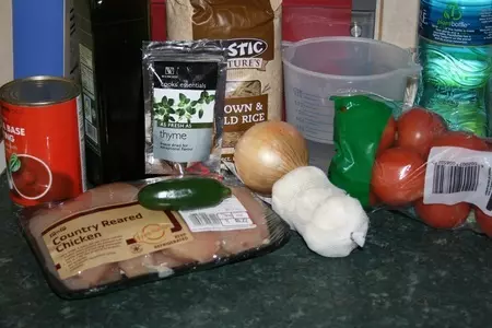 Западно-африканская курица с рисом: шаг 1