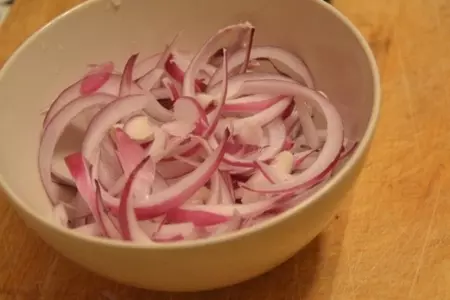 Римский салат с фасолью (insalata di fagioli alla romana): шаг 4