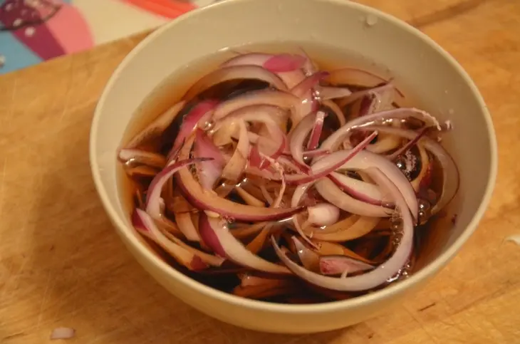 Римский салат с фасолью (insalata di fagioli alla romana): шаг 5