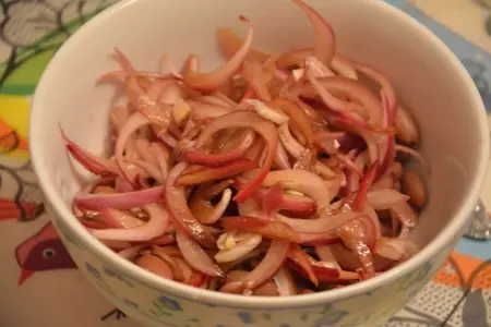 Римский салат с фасолью (insalata di fagioli alla romana): шаг 9
