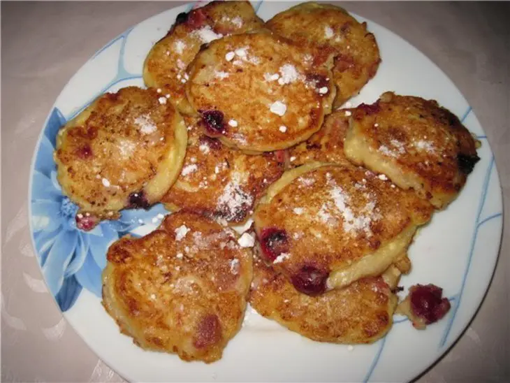 Творожные оладушки: шаг 3