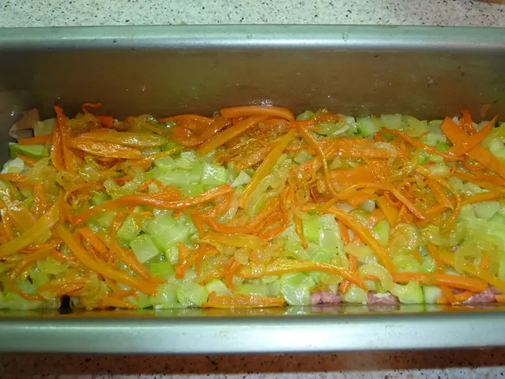 Слоеный мясной хлеб: шаг 5