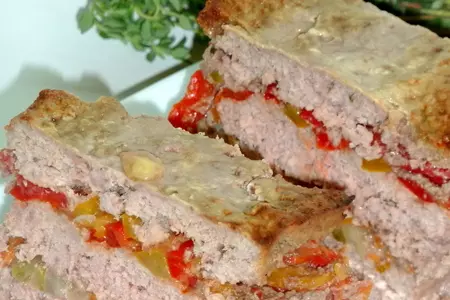 Слоеный мясной хлеб: шаг 8