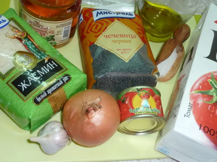 Комплексный обед "бобовая феерия"( нежный фасолевый суп, кошери и сладкий паштет из чечевицы к чаю): шаг 10
