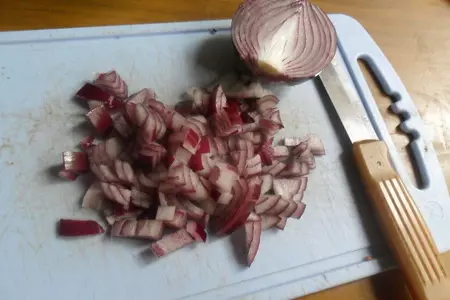 Винегрет с виноградом и орехами: шаг 4